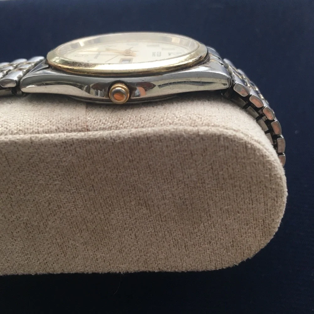 Citizen Two-Tone Gold & Silver Men’s Quartz Watch - Champagne Dial